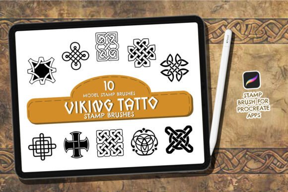 10 Viking Stamp Brush Procreate