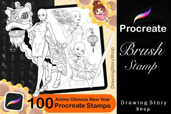 100 Procreate Anime Chinese New Year 2: A Digital Artist’s Cultural Toolkit