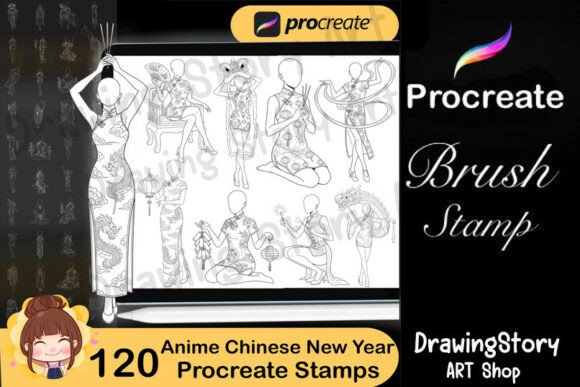 120 Anime Girl Chinese New Year: A Creative Resource for Digital Artists