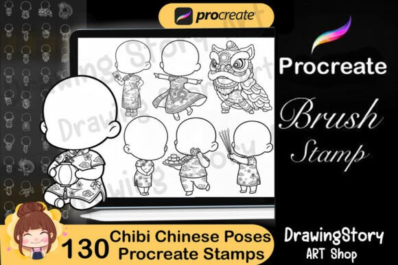 130 Chibi Girl Chinese New Year: A Creative Resource for Digital Artists
