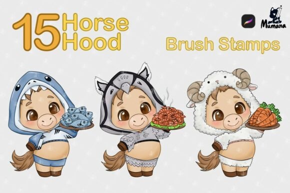 15 Brush Stamp Horse Hood - Various Food: Creative Possibilities and Practical Tips