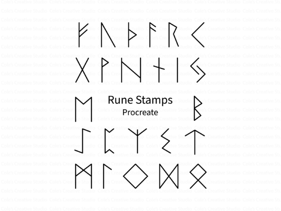 Elder Futhark Rune Procreate Stamps: A Creative Tool for Modern Artists