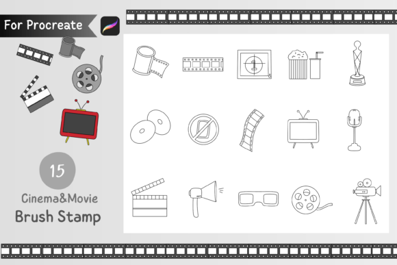 Enhance Your Digital Art with Procreate Brush Stamp Cinema Movie