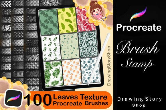 Exploring the Creative Potential of 100 Procreate Botanical Leaves Texture Brushes