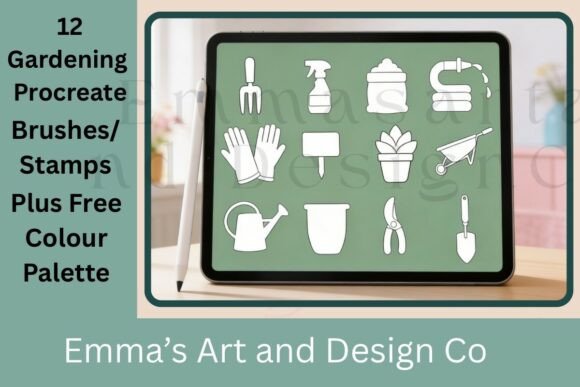 Gardening Procreate Stamps: A Practical Tool for Digital Illustrators and Planners