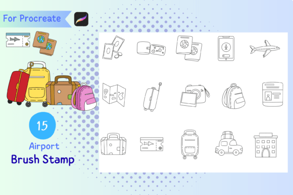 Procreate Brush Stamp Airport: Creative Digital Art Made Easy