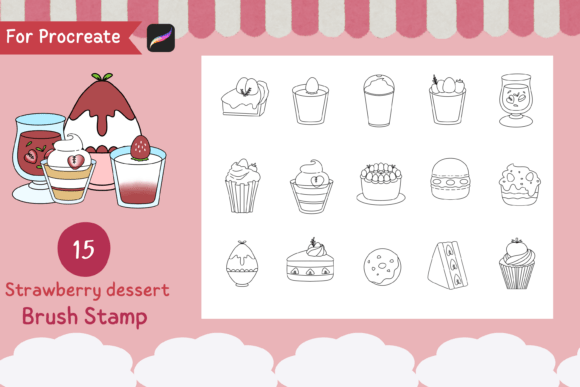 Procreate Brush Stamp Strawberry Dessert: A Creative Tool for Digital Artists