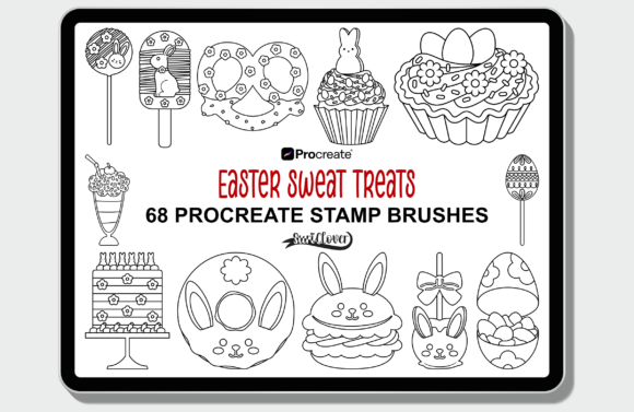 Procreate Easter Sweet Treat Stamp Brush: A Creative Tool for Festive Designs